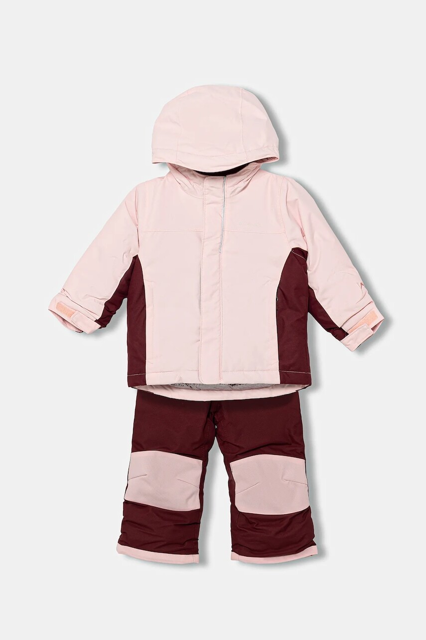 Bunda a overal pre bábätká Columbia Buga ružová farba, 2134063