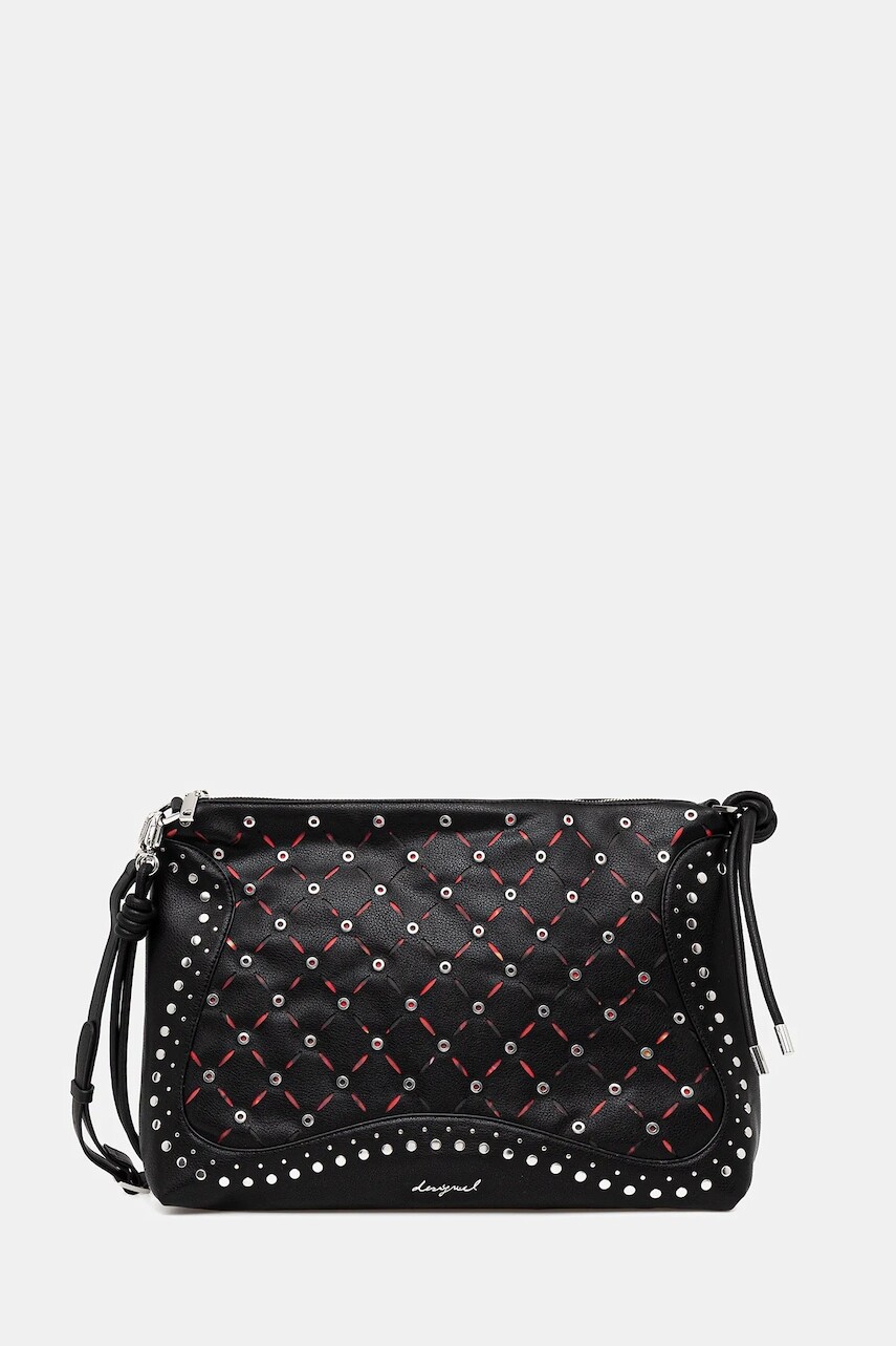 Kabelka Desigual YANKEE LEIRIA MINI BL čierna farba, 25WAXP37