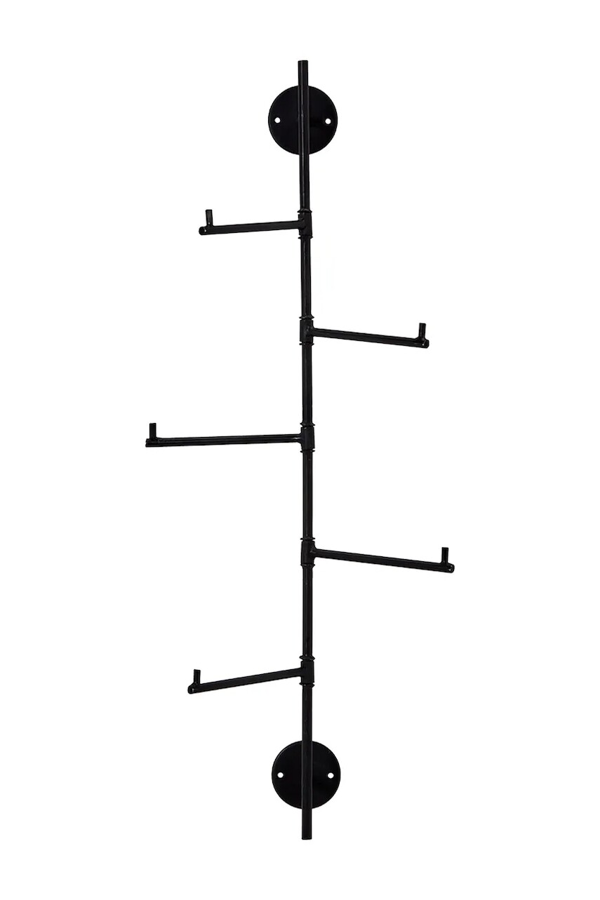 Nástenný vešiak House Doctor HDFlex 70,5 cm čierna farba