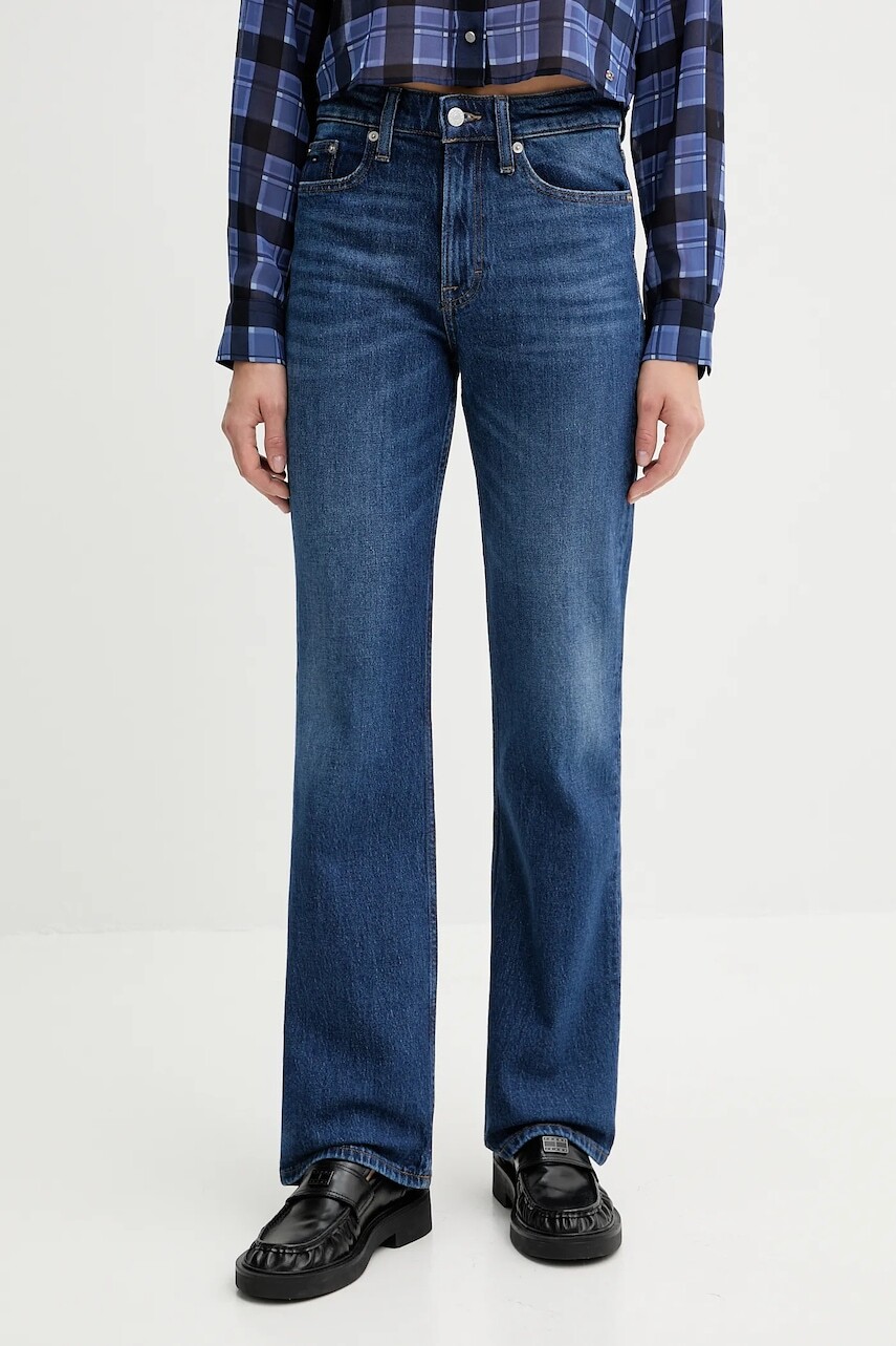 Rifle Tommy Jeans vysoký pás, DW0DW22130