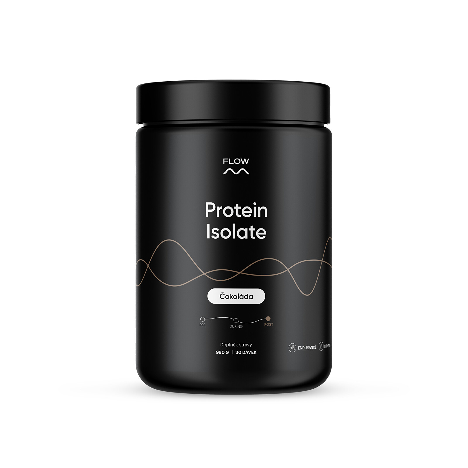 Flow nutrition Proteín Isolate - čokoláda 980 g / 30 dávok