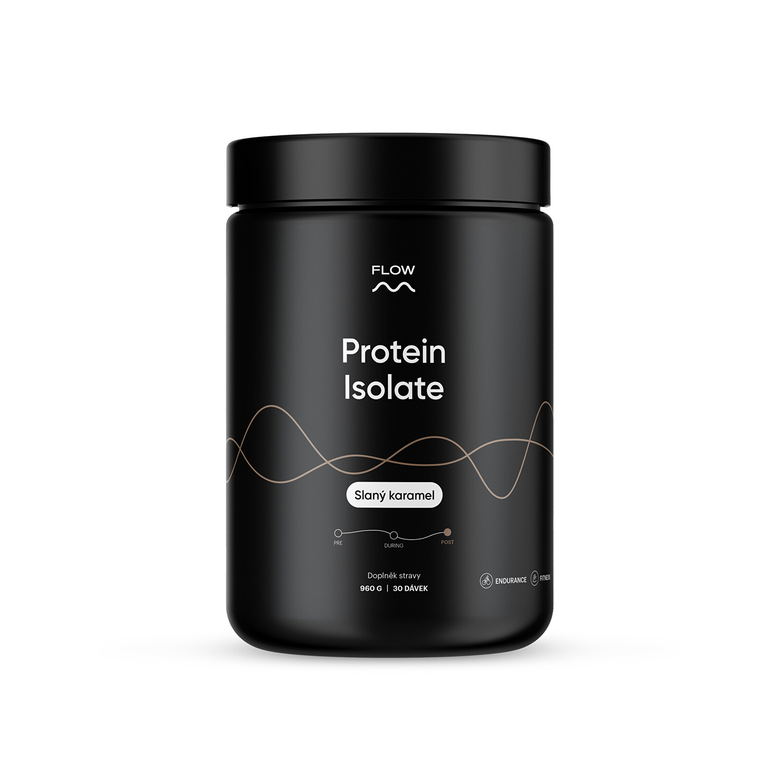 Flow nutrition Proteín Isolate - slaný karamel 960 g / 30 dávok