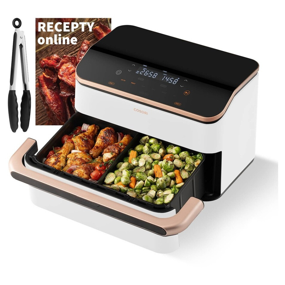 COSORI TF101S Dual blaze twinfry teplovzdušná fritéza biela 10 l