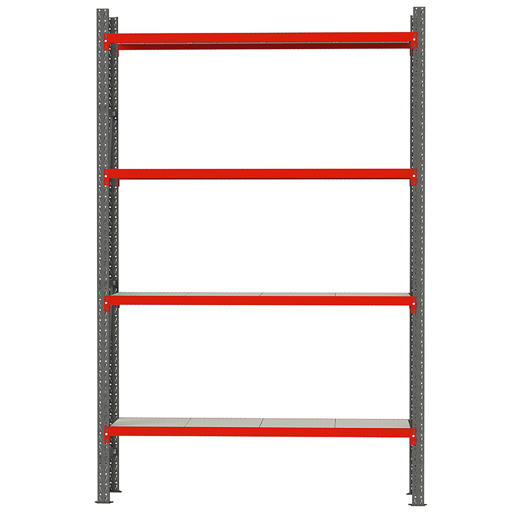 Mobler 4 policový regál FORTIS 240x217x40 cm, základný modul