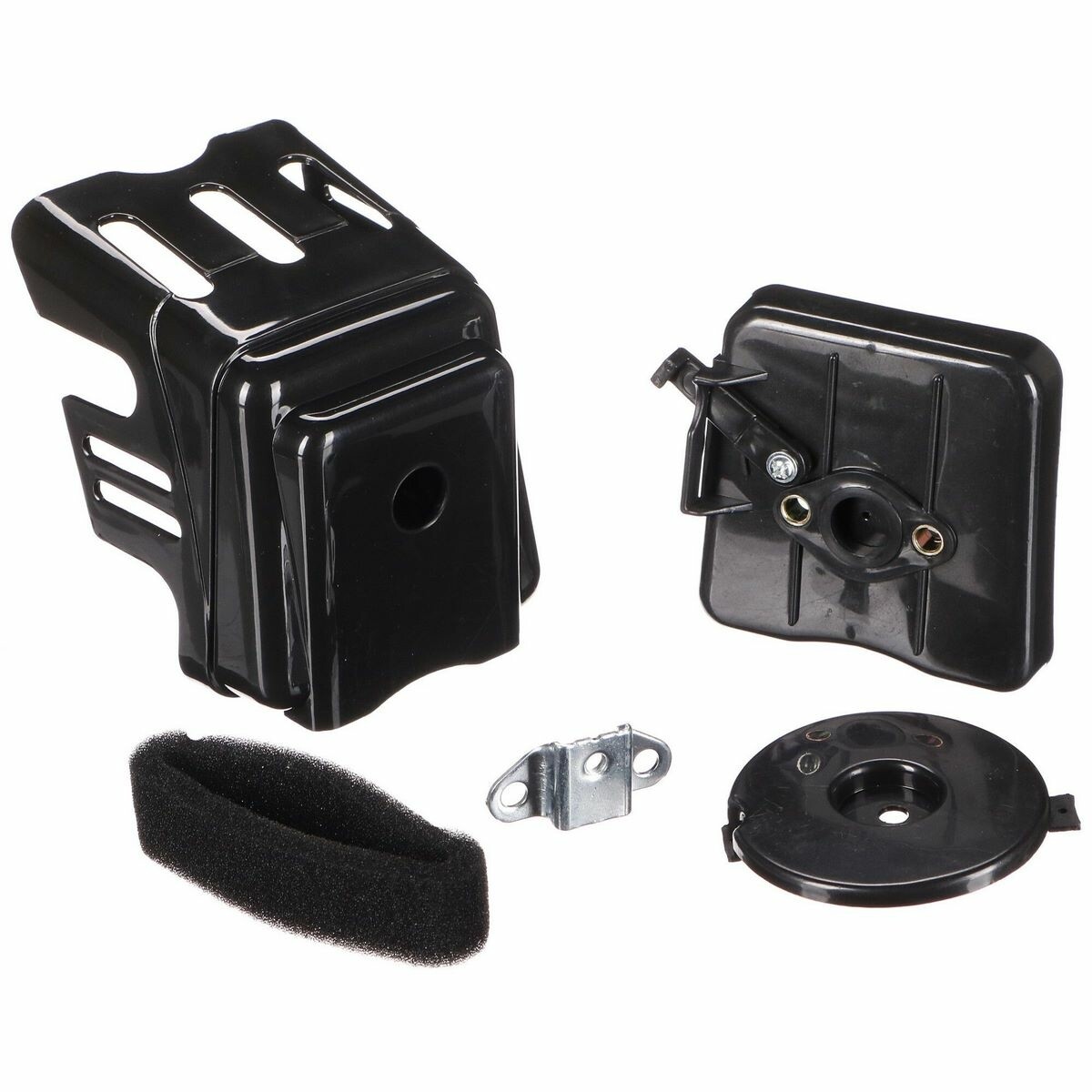 Sixtol Páčka a spodný kryt vzduchového filtra pre krovinorez – náhradný diel, čierna