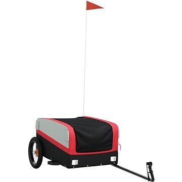 Shumee Vozík za bicykel 94034 čierny a červený, 30 kg, železo