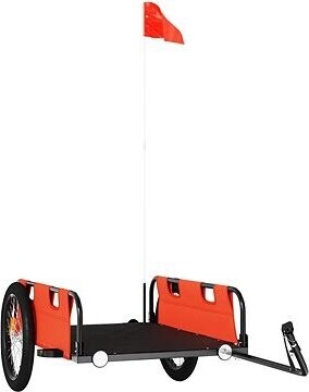 Shumee Vozík za bicykel oxfordská tkanina a železo, oranžový, 94173