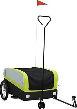 Shumee Vozík za bicykel 94074 čierny a zelený, 45 kg, železo