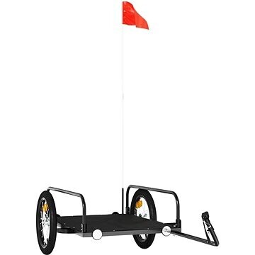 Shumee Vozík za bicykel čierny 126 × 63 × 34 cm železo
