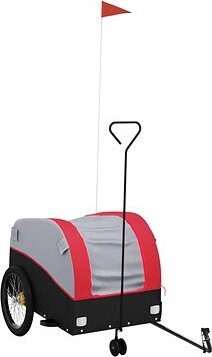 Shumee Vozík za bicykel 94146 čierny a červený, 45 kg, železo