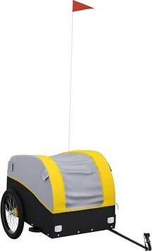 Shumee Vozík za bicykel 94127 čierny a žltý, 45 kg, železo
