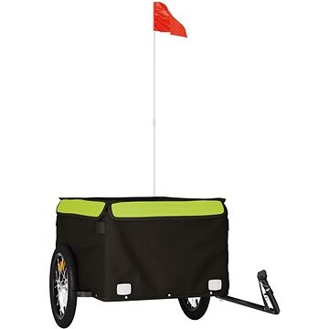 Shumee Vozík za bicykel 94088 čierny a zelený, 45 kg, železo