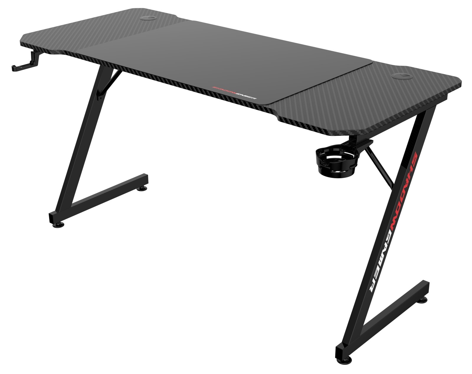 Herní stůl SHADOW GAMER 1.0 140 cm černý