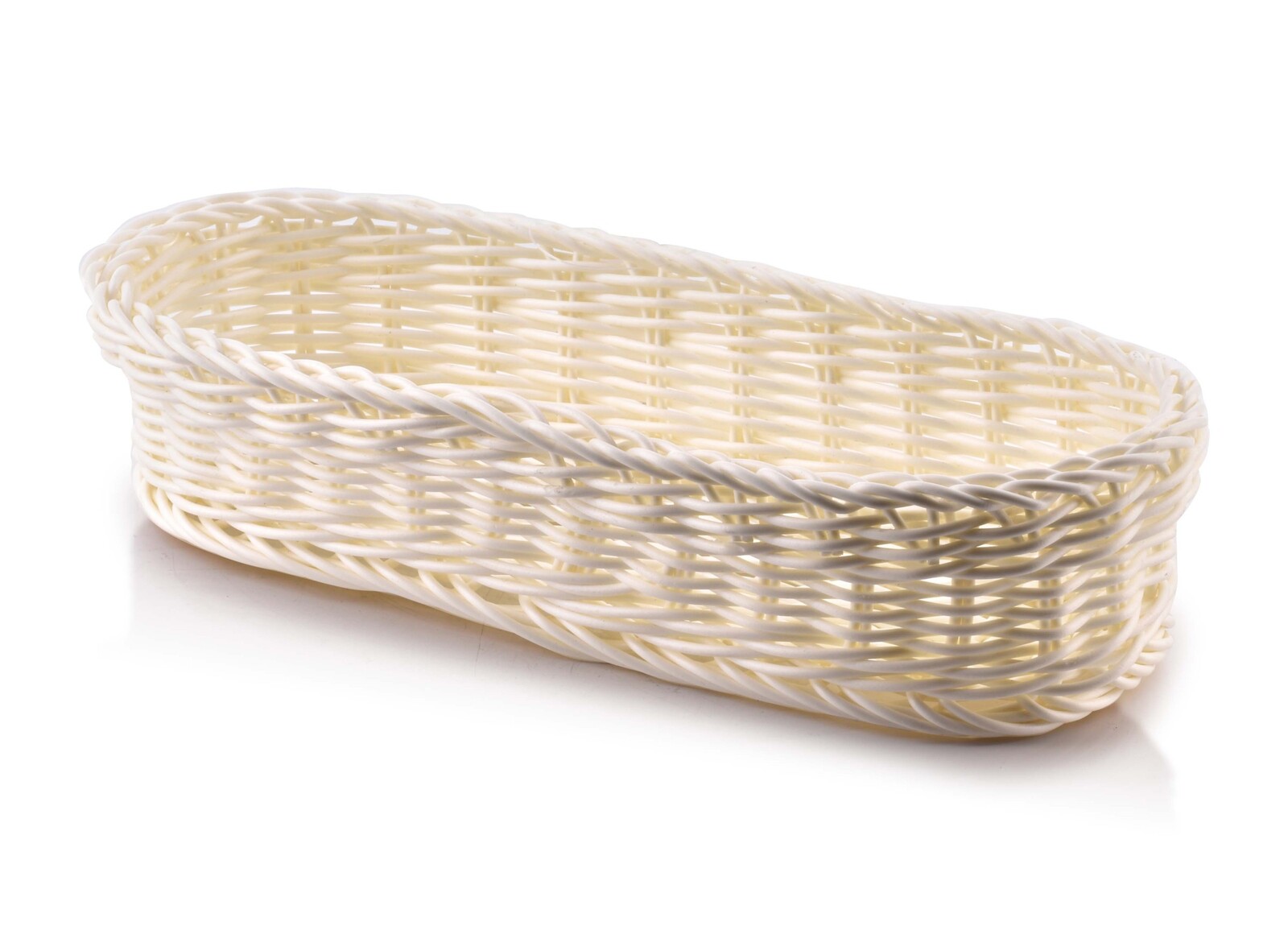 Oválný košík SINO 27x10x6 cm béžový