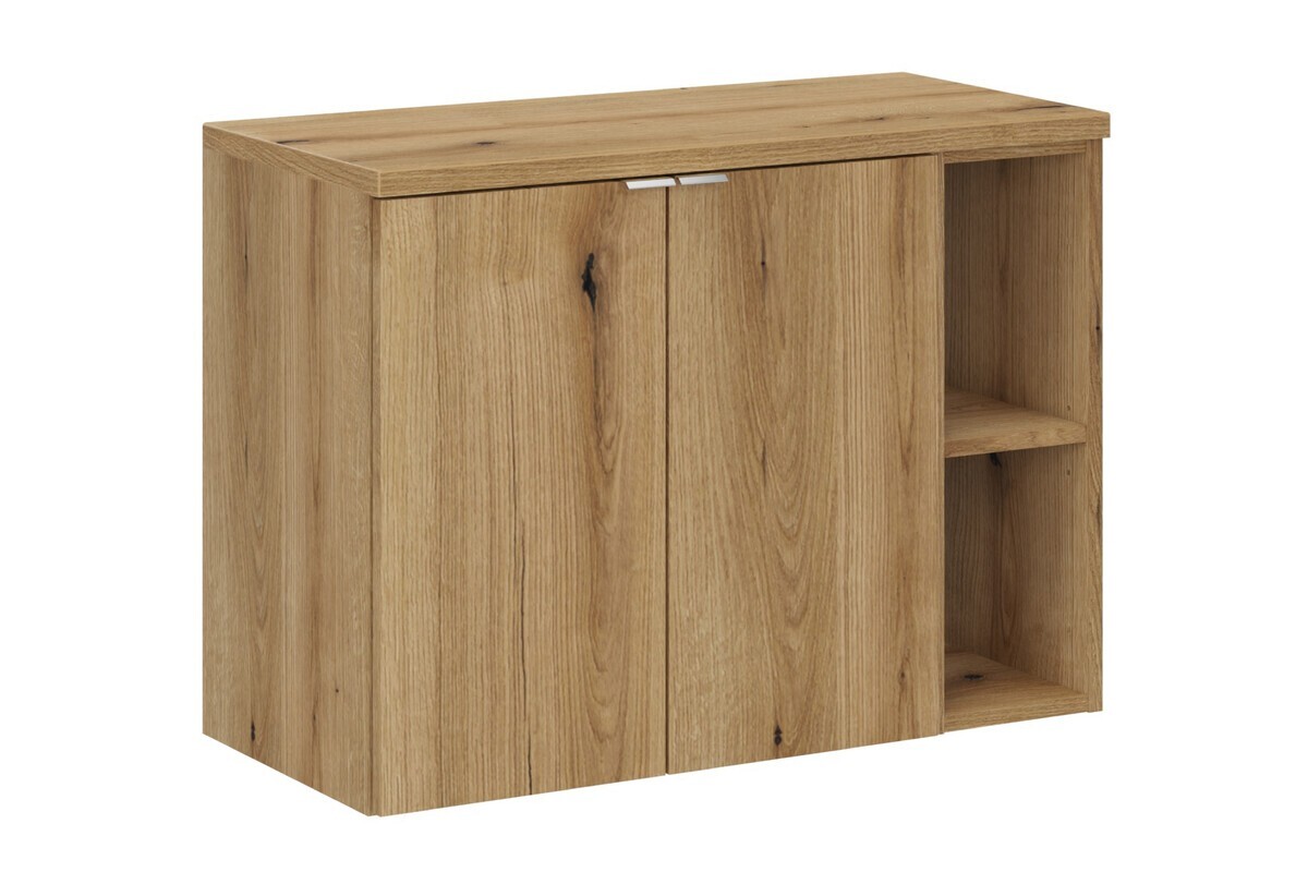 Závěsná skříňka pod umyvadlo Nova Oak I s deskou 80 cm dub evoke