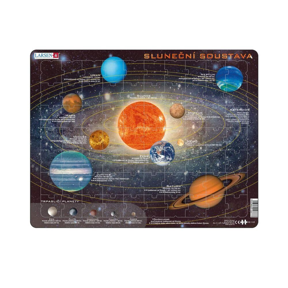 Dino Slnečná sústava EDU Puzzle 70 dielikov