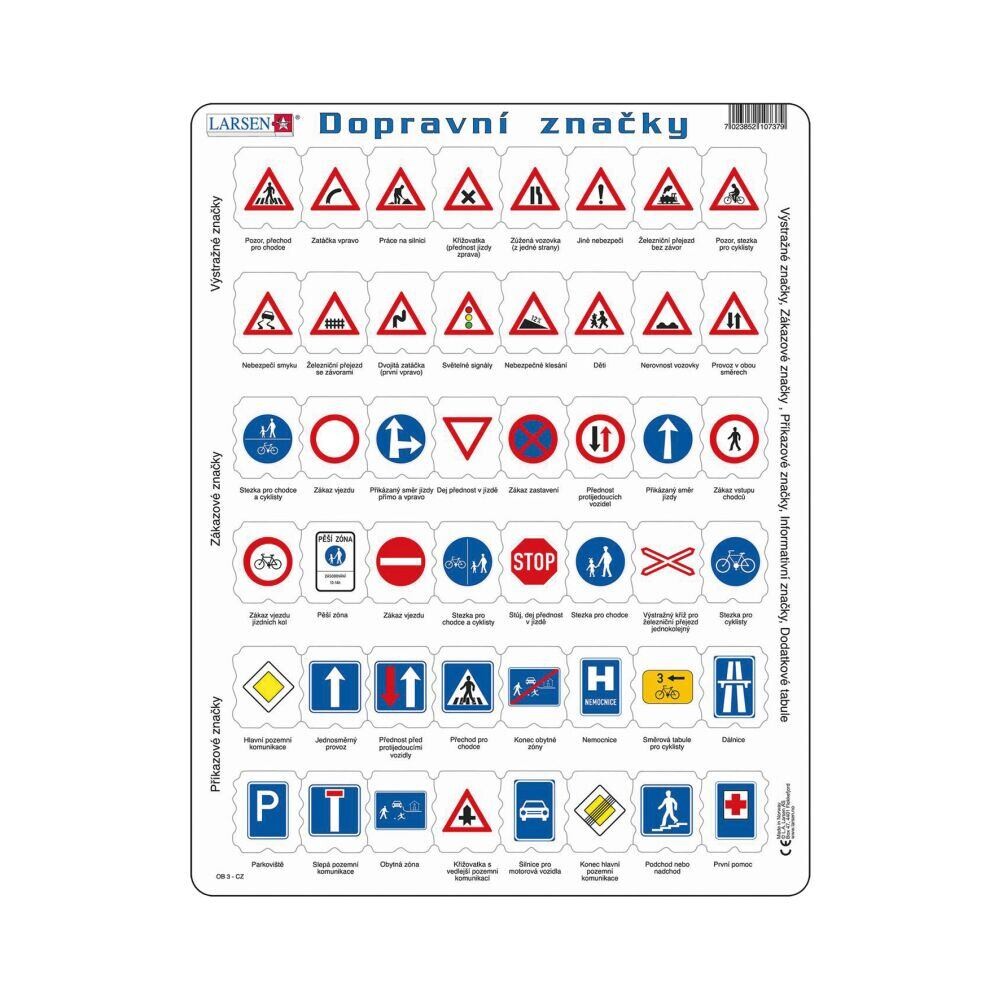 Dino Dopravné značky EDU Puzzle 48 dielikov