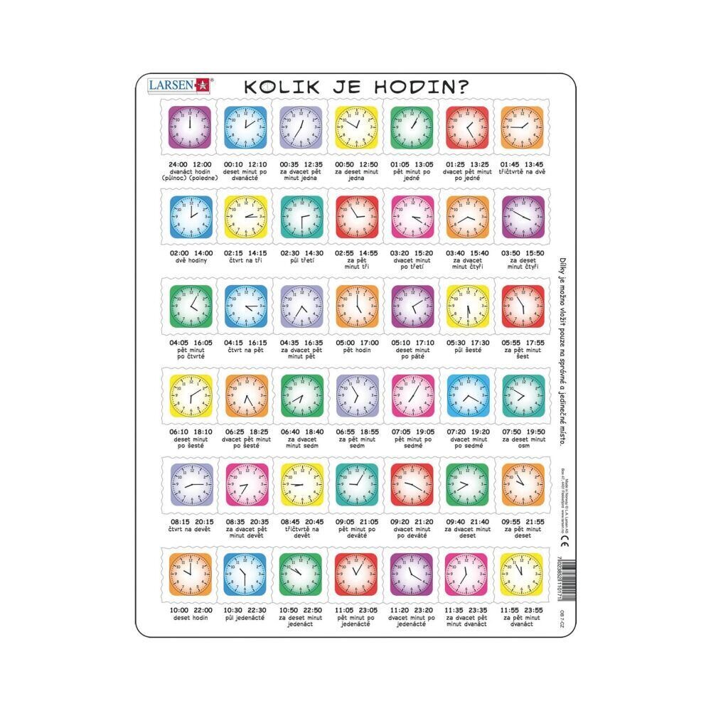 Dino Hodiny EDU Puzzle 42 dielikov