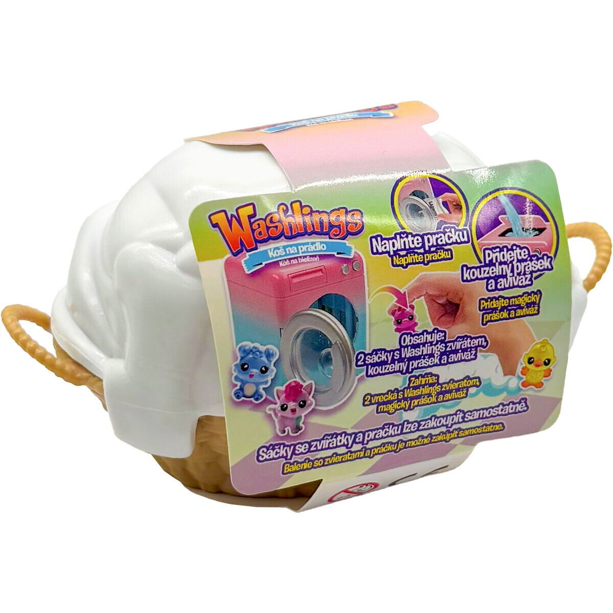 Washlings Kôš na bielizeň s 2 zvieratkami