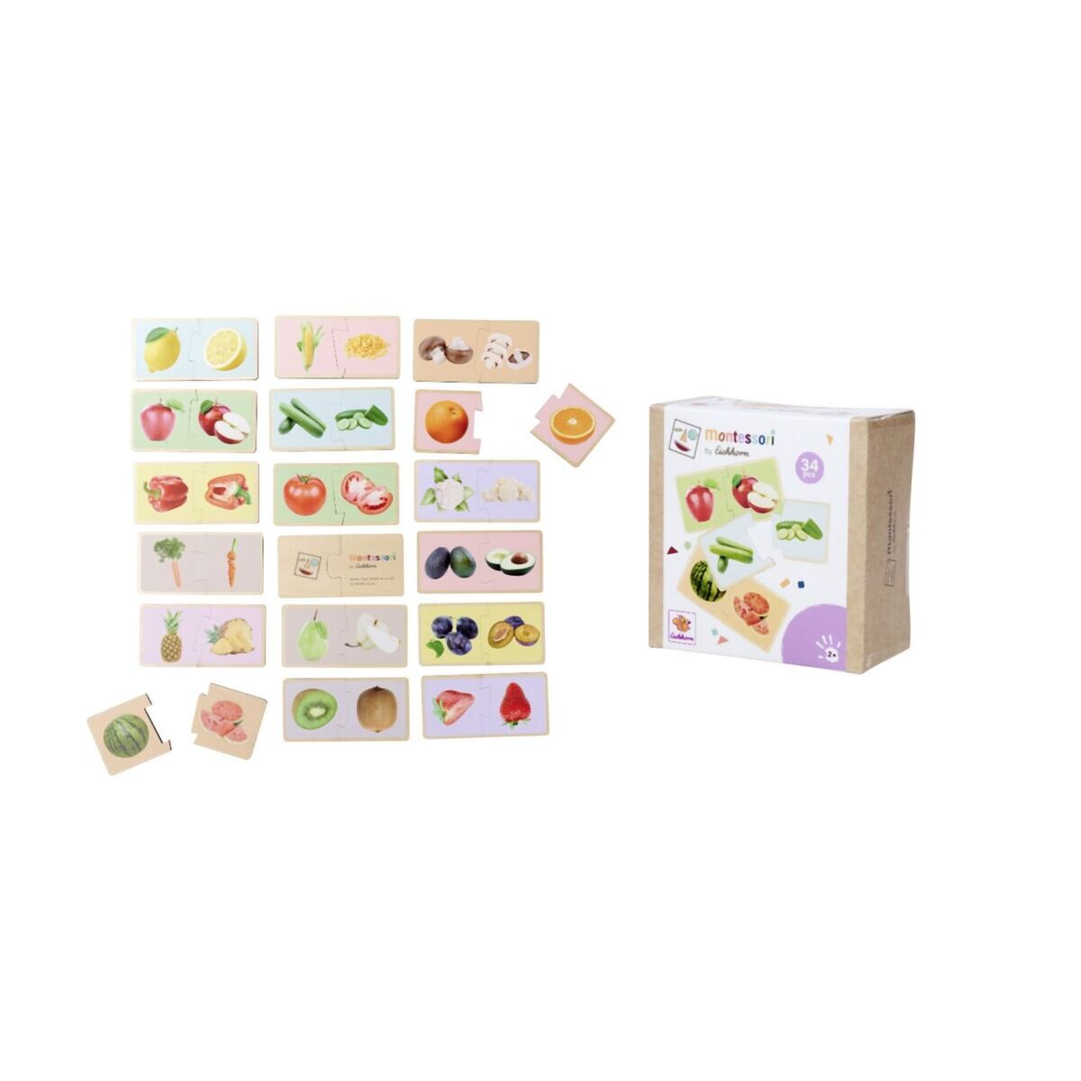 Eichhorn Montessori Puzzle ovocie a zelenina