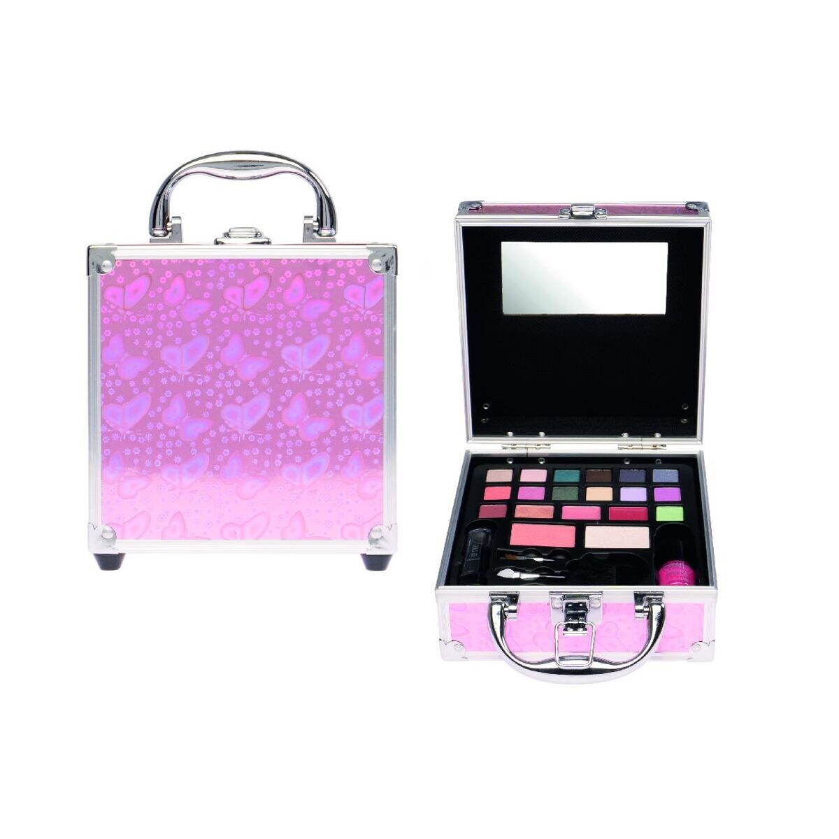 Kozmetický kufrík stredný s motýlikmi