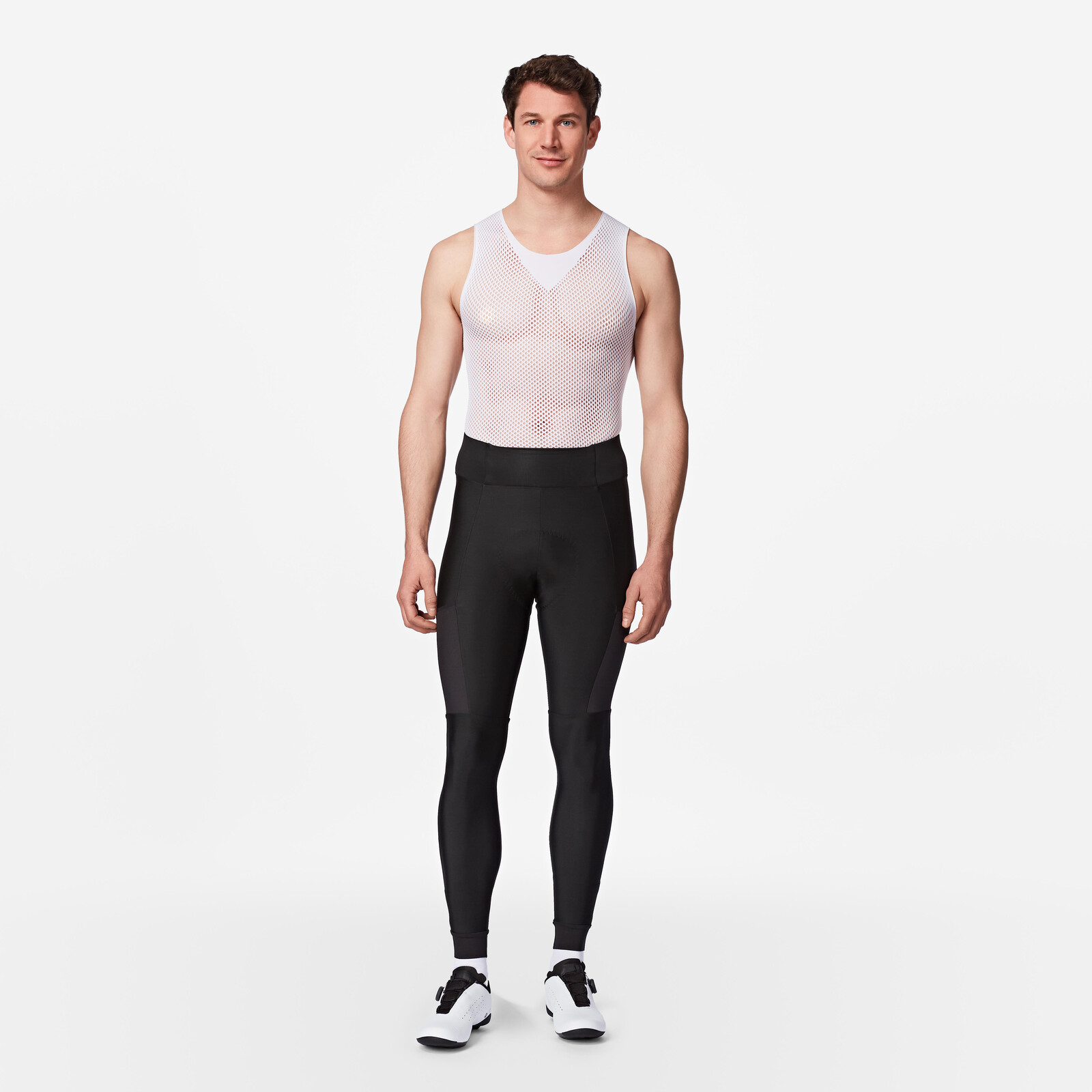 Pánske zimné cyklistické nohavice EDR čierne