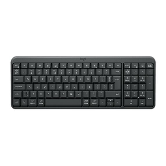 Logitech K250 - kompaktná bezdrôtová klávesnica - grafitová - CZSK 920-013457