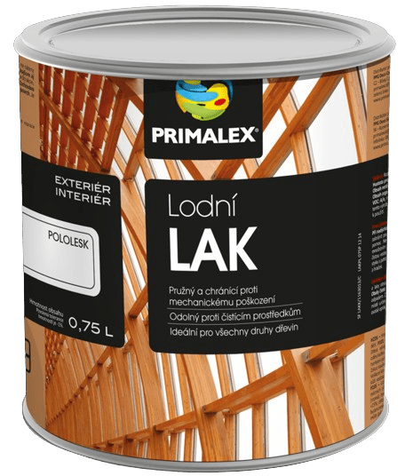 PRIMALEX - Lodný lak na drevo (pololesklý, 2,5 L)