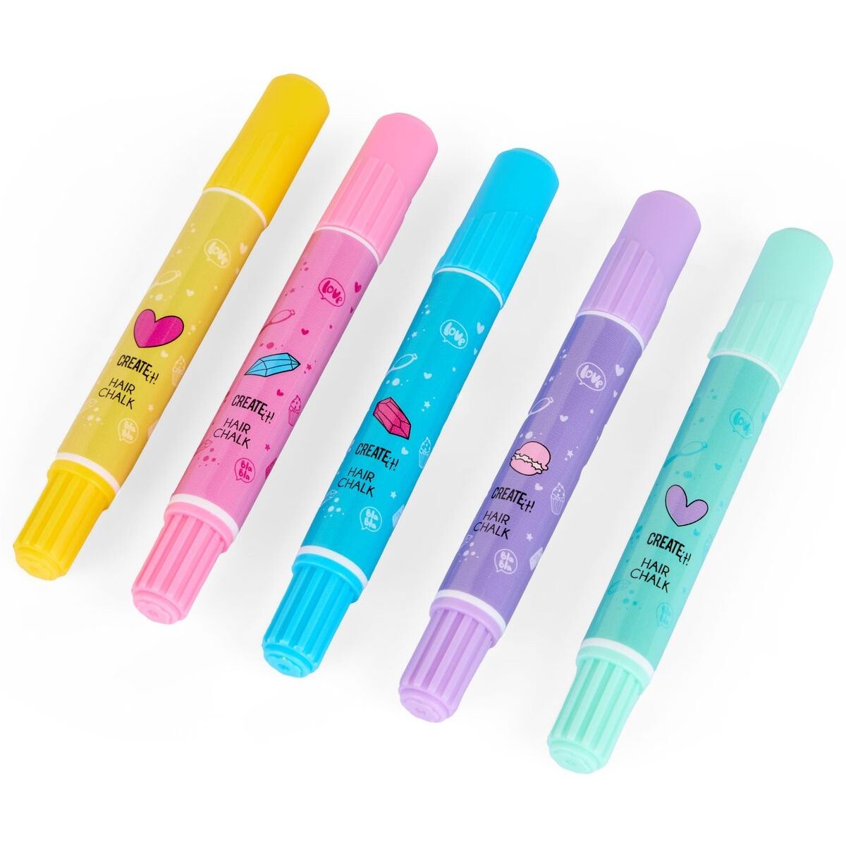Kriedy na vlasy v ceruzke Creat it! 5 ks