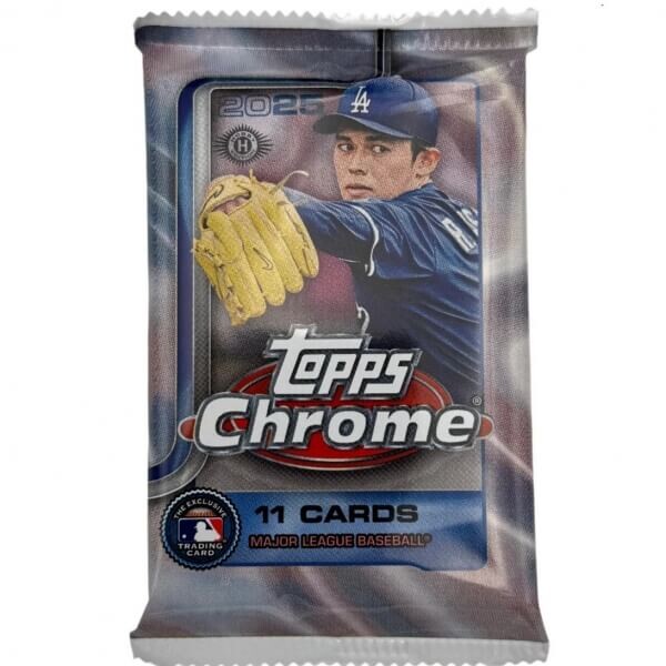 Topps 2025 Topps Chrome Baseball Hobby Jumbo balíček