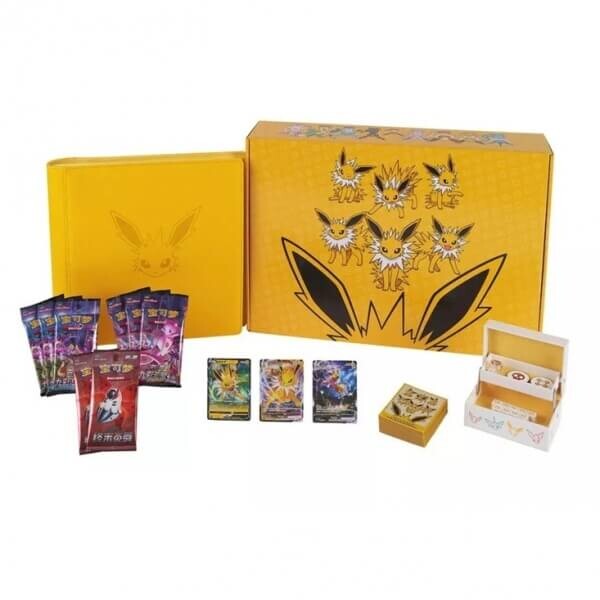 Nintendo Pokémon karty Jolteon Gift Box Binder CHI Eevee GX - čínský
