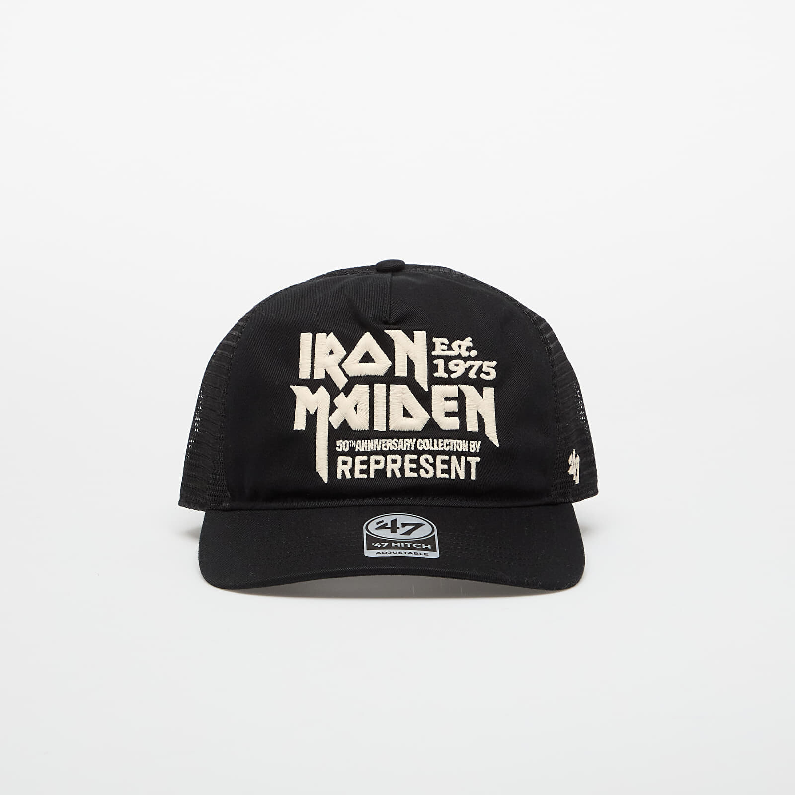 Šiltovka REPRESENT x Iron Maiden Anniversary Trucker Cap Jet Black Universal