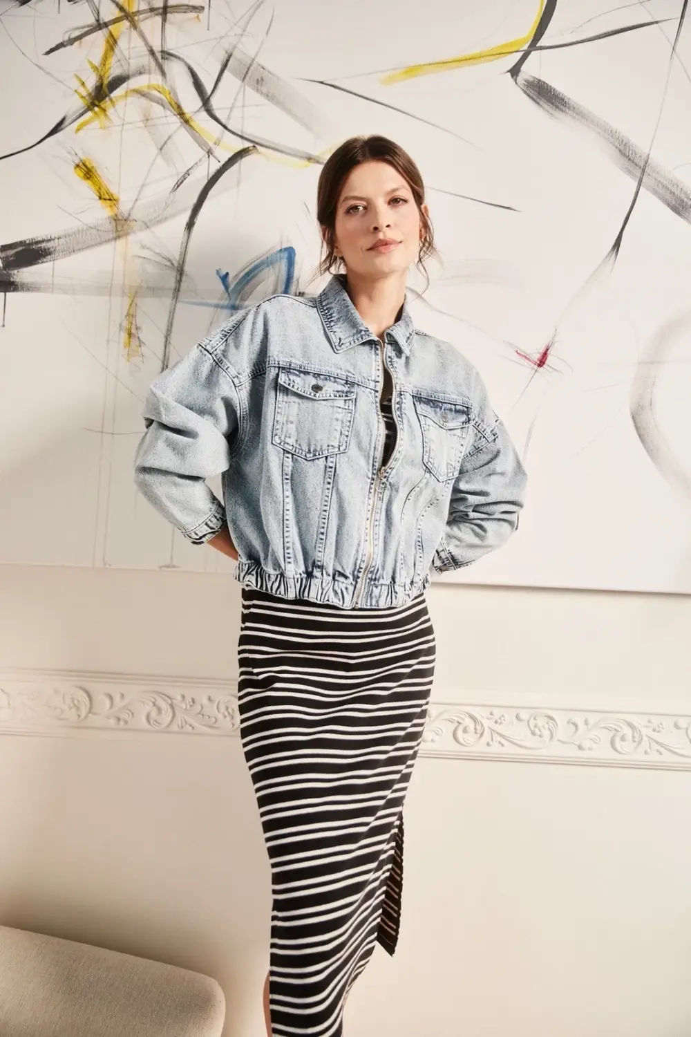 Marisse Women's Jacket L-Ku-4319 L.Blue