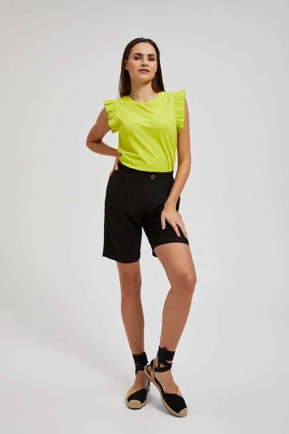 Marisse Women's Shorts L-Sh-4316 Black