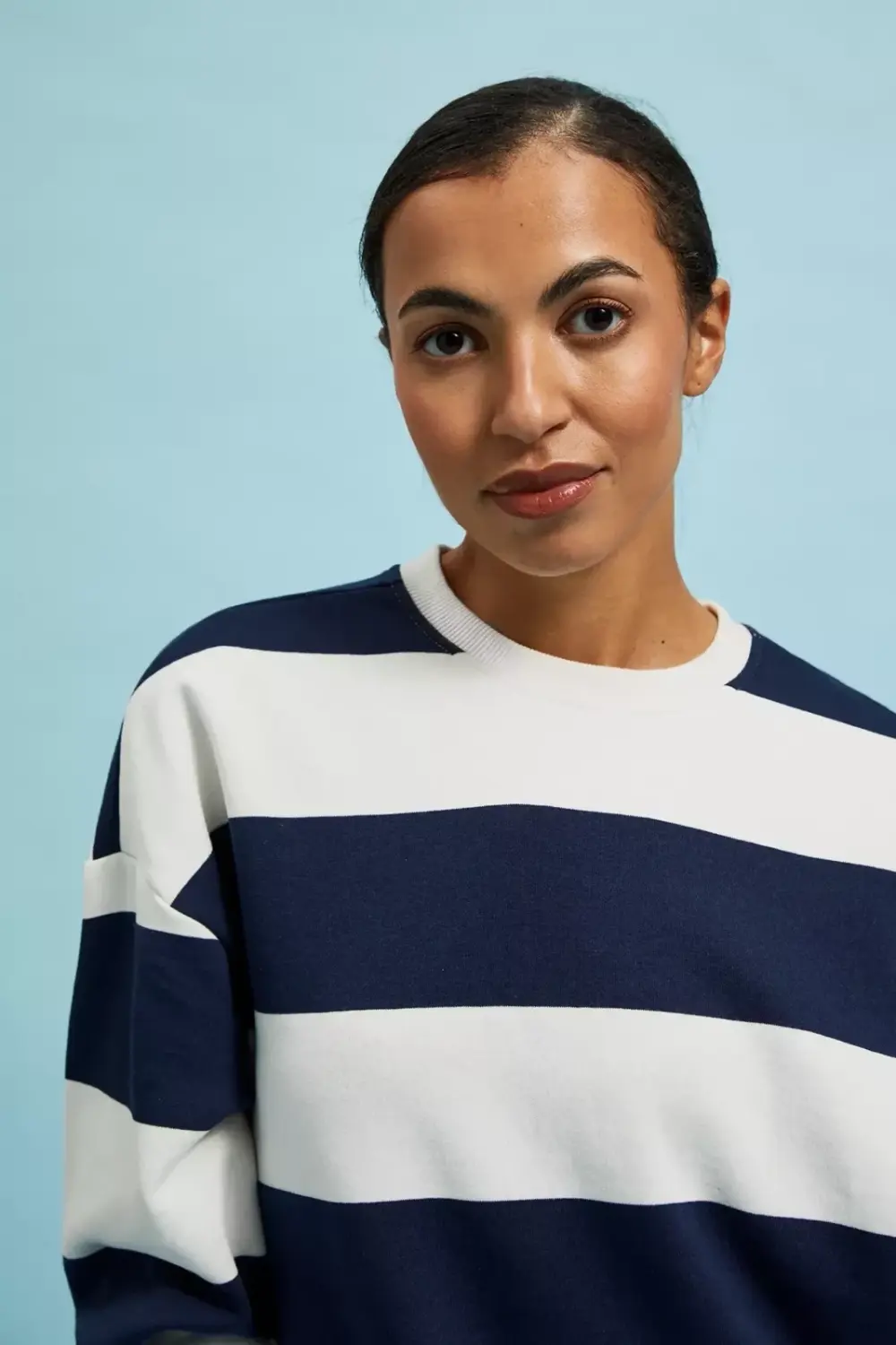 Marisse Women's Sweatshirt L-Bl-4310 Navy