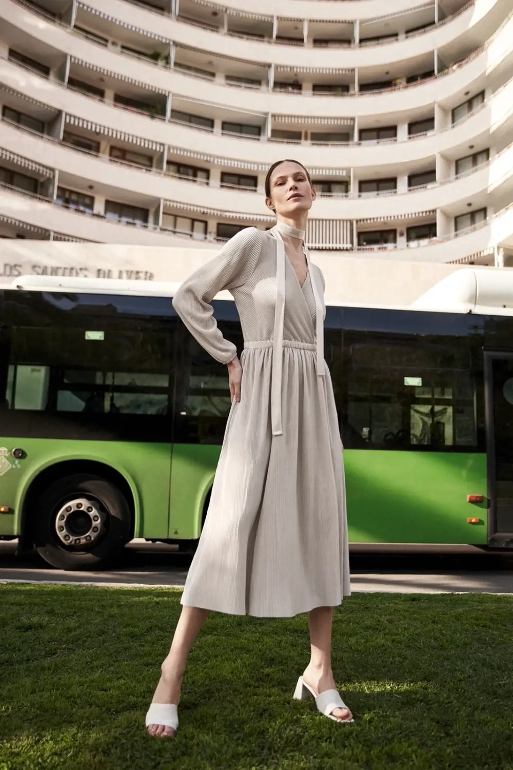 Marisse Women's Dress L-Su-4321 L.Beige