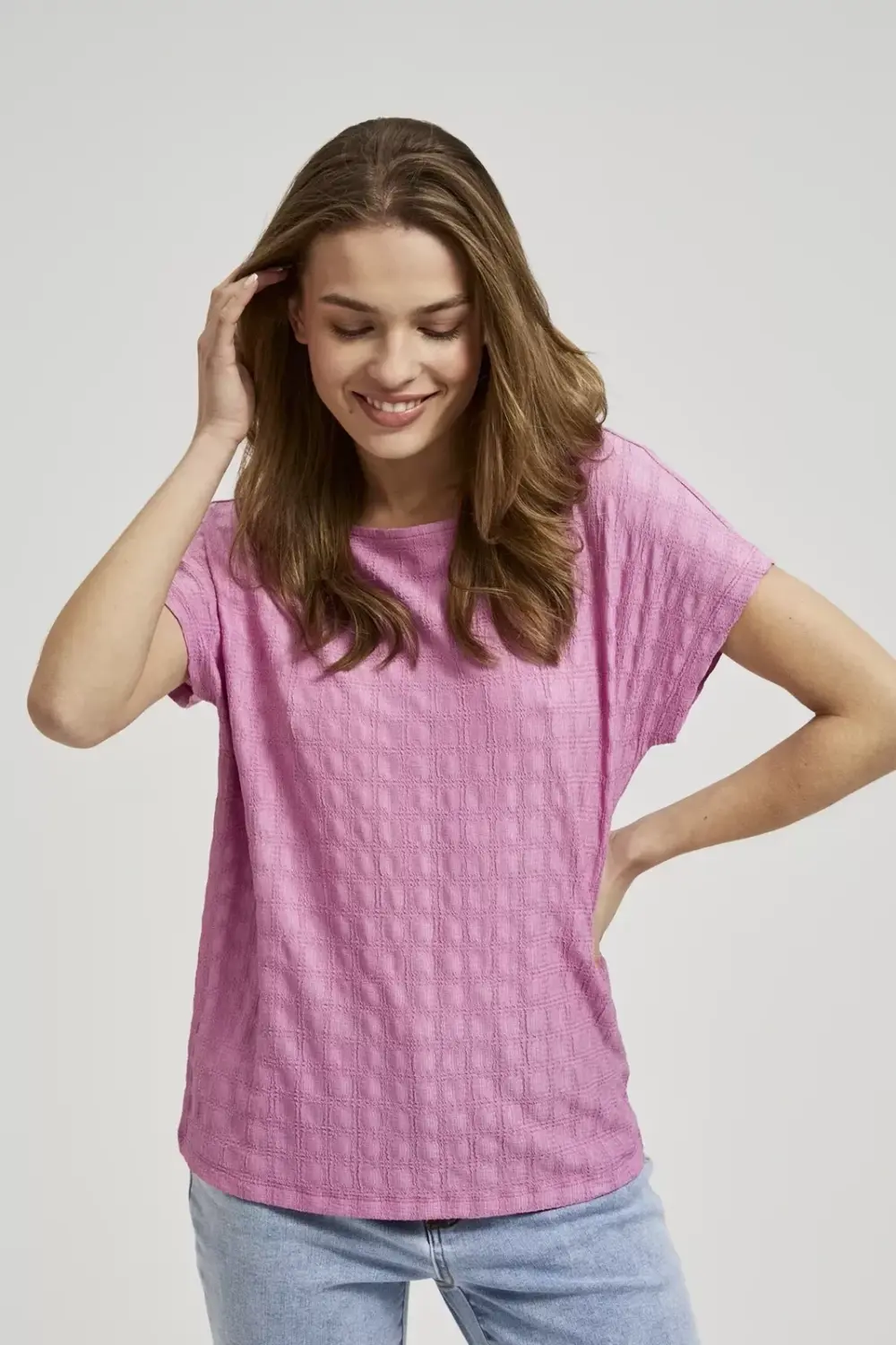 Marisse Women's Blouse L-Ts-4311 D.Pink