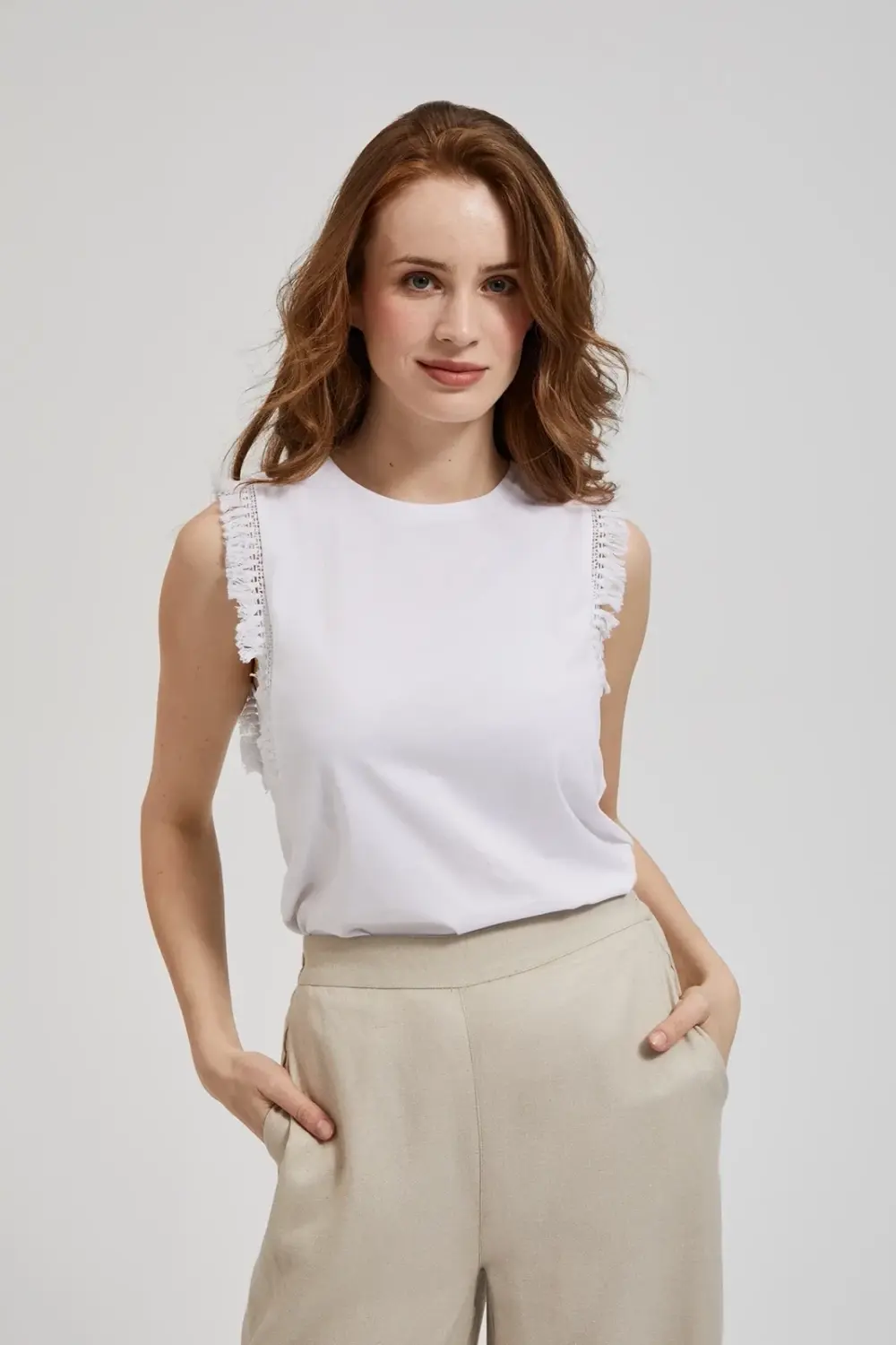 Marisse Women's Blouse L-Ts-4382 White