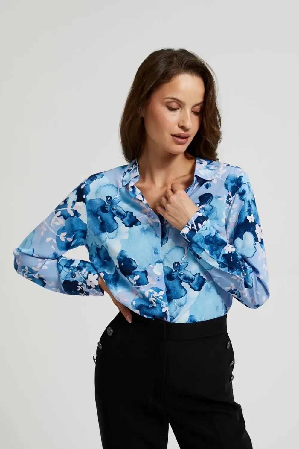 Marisse Women's Shirt Z-Ko-4539 Navy