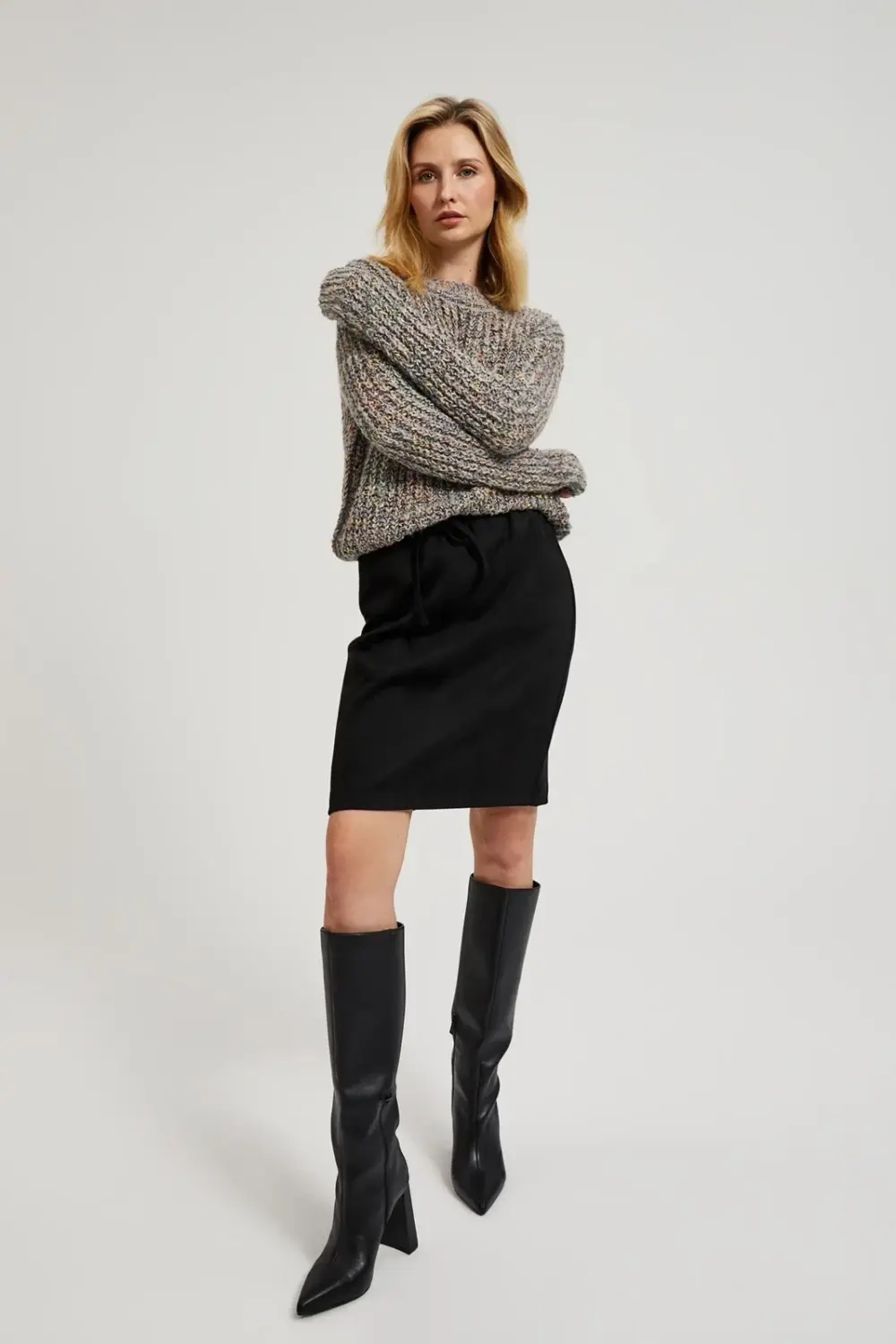 Marisse Women's Skirt Z-Sc-4508 Black