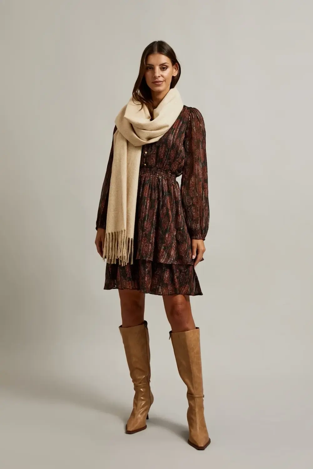 Marisse Women's Scarf Z-Sz-4511 Beige