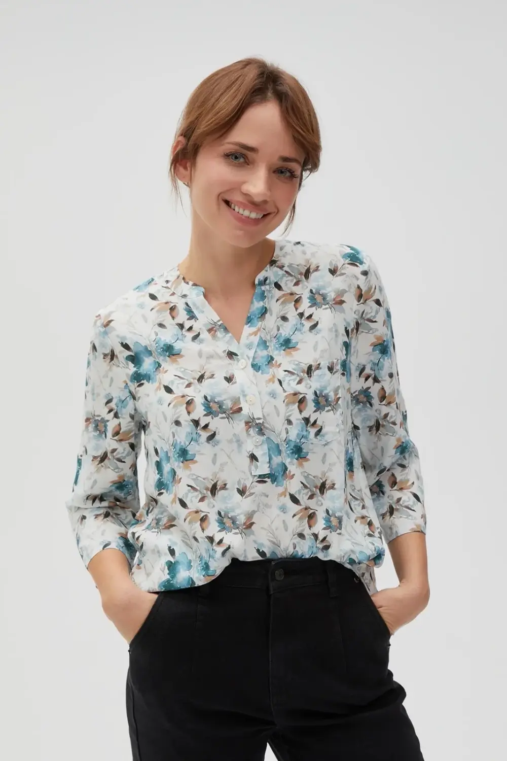 Marisse Women's Shirt L-Ko-4610 D.Green