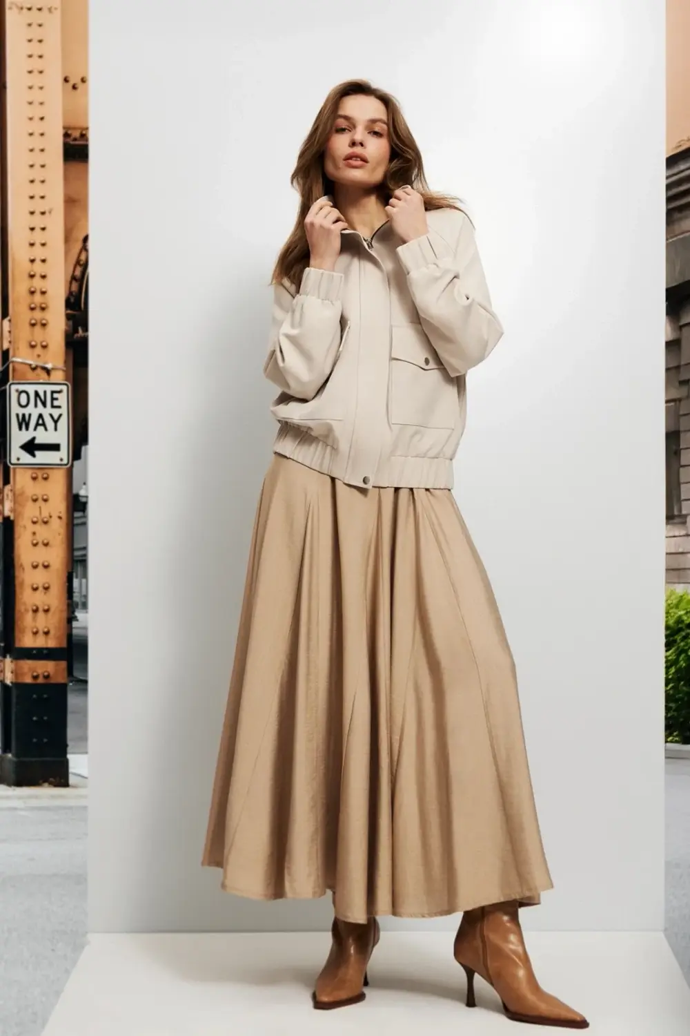 Marisse Women's Jacket L-Ku-4613 L.Beige