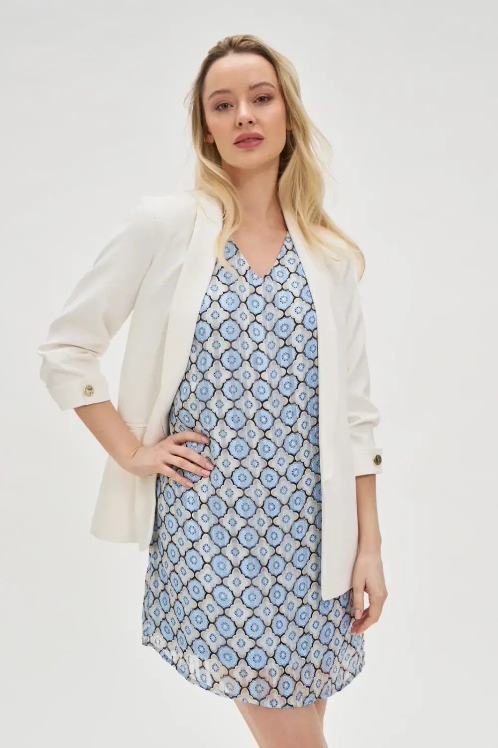 Marisse Women's Jacket L-Mr-4604 Off White