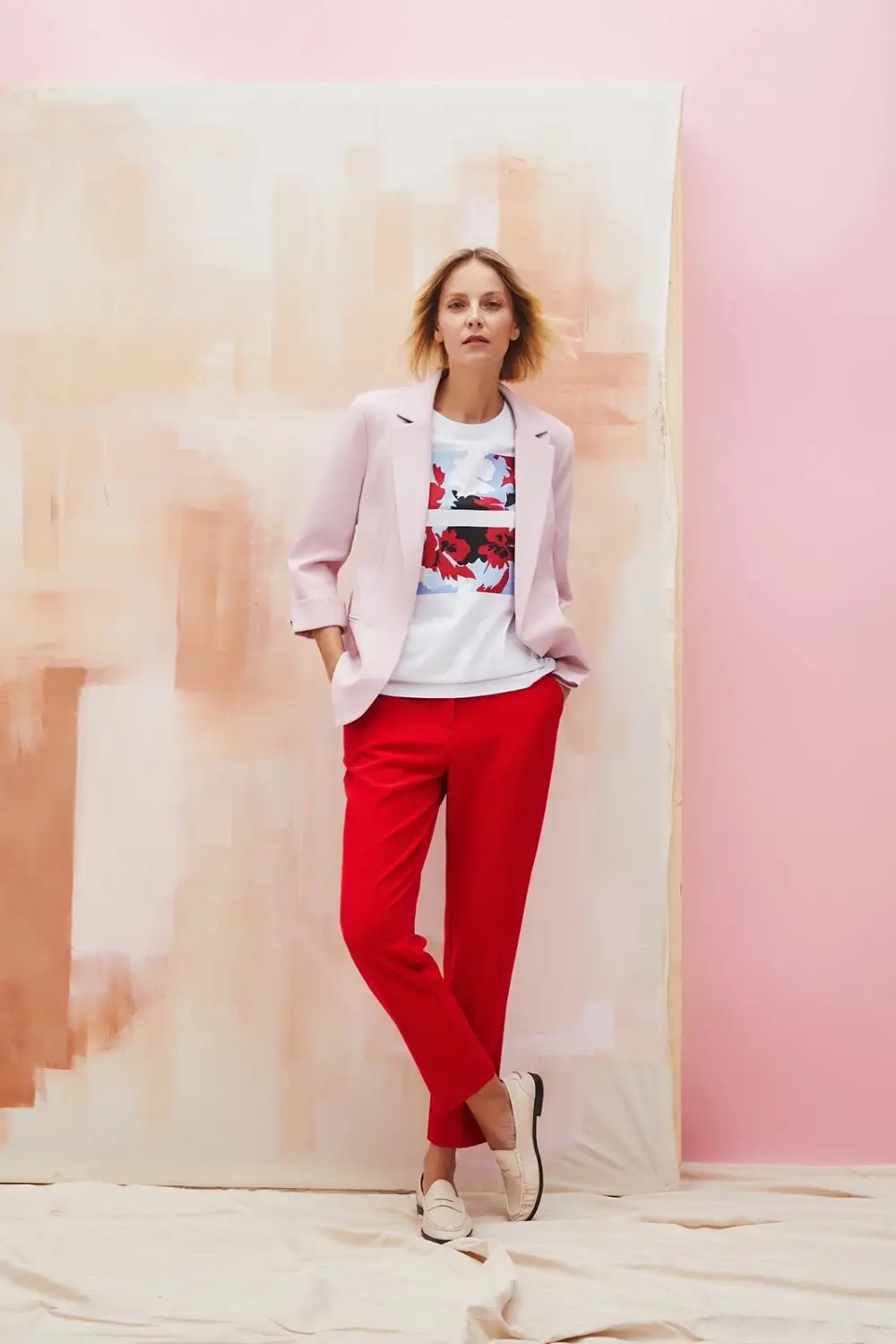 Marisse Women's Jacket L-Mr-4605 Pink