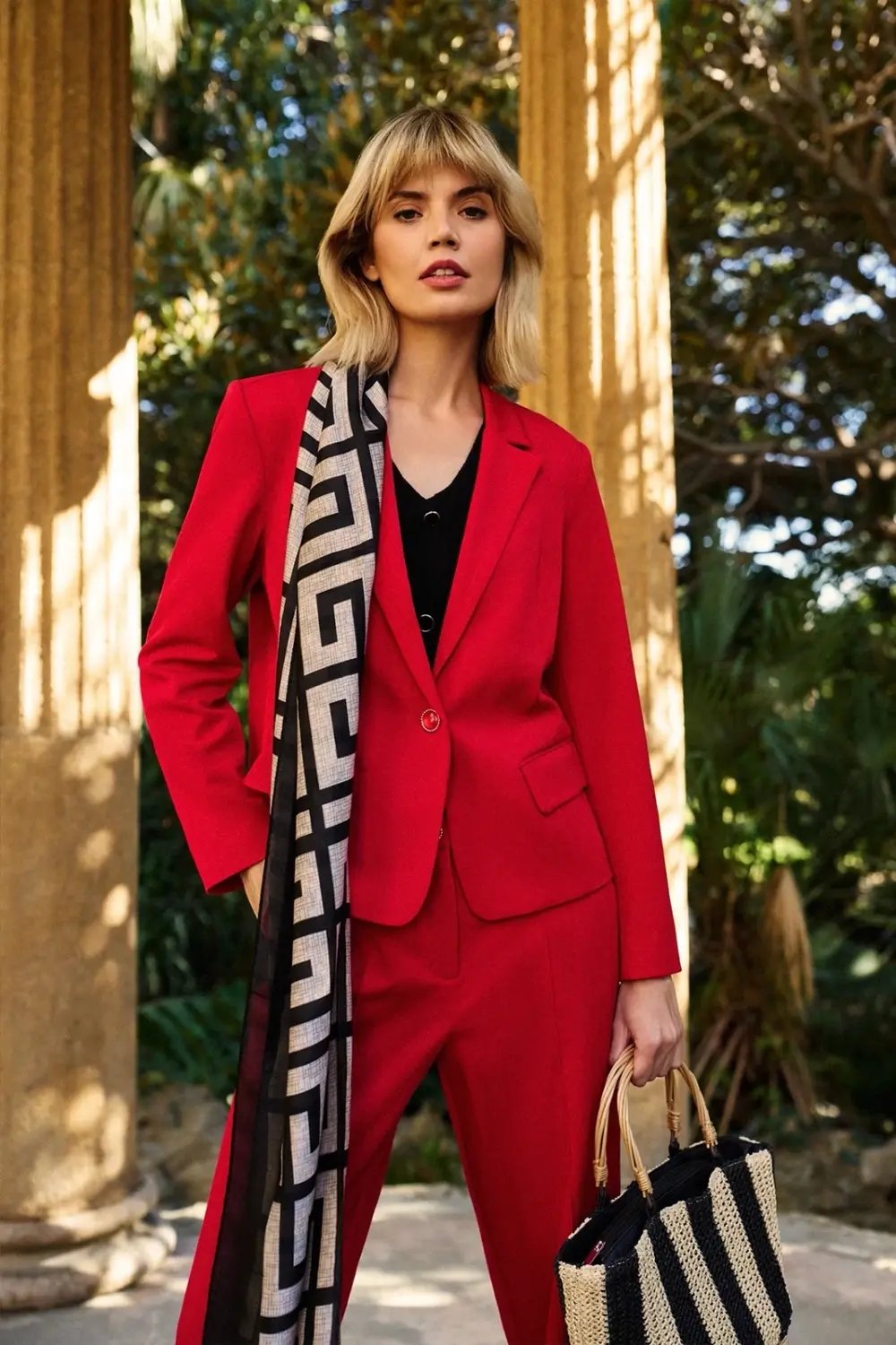 Marisse Women's Jacket L-Mr-4609 Red