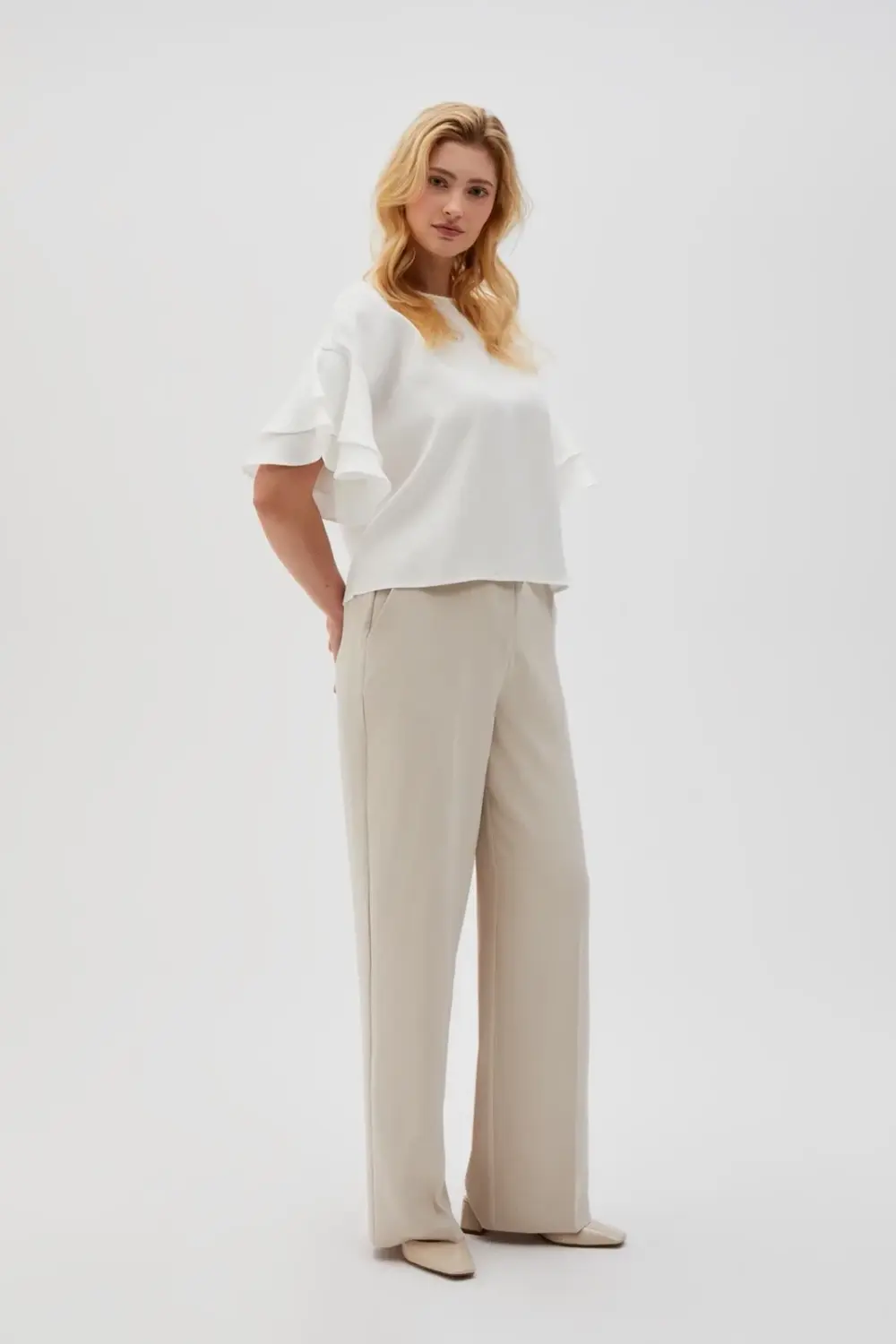Marisse Women's Trousers L-Sp-4607 L.Beige