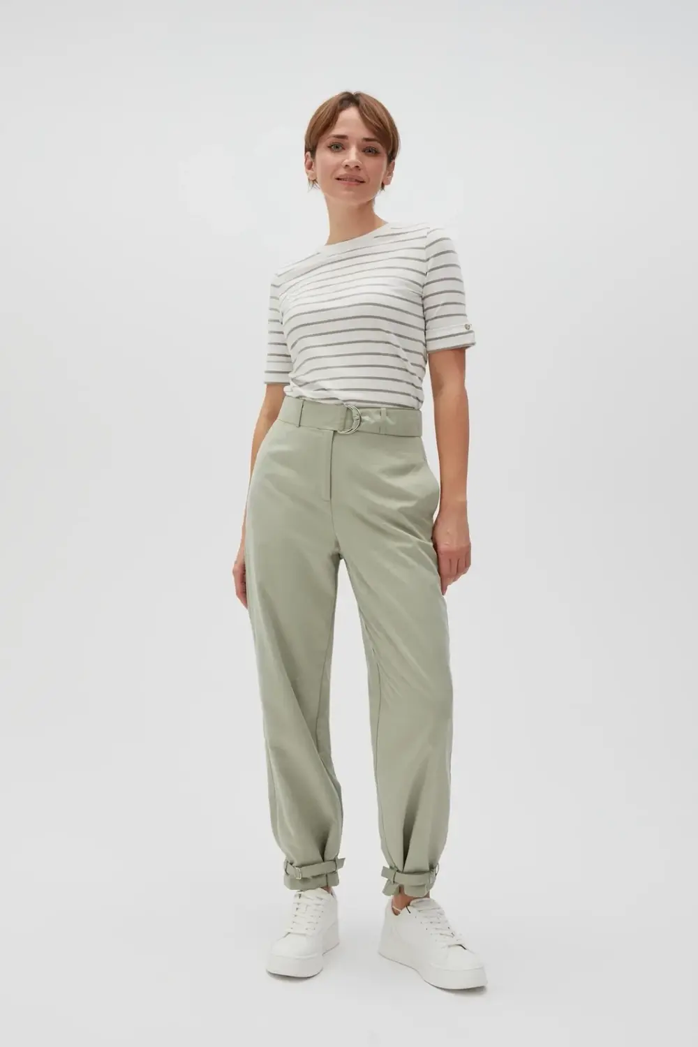 Marisse Women's Trousers L-Sp-4606 Olive