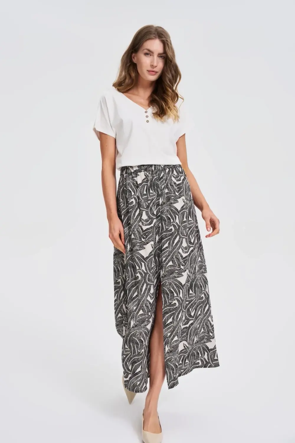 Marisse Black Viscose Skirt