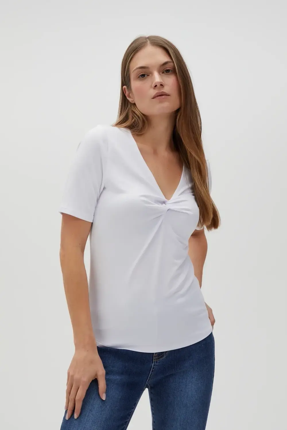 Marisse Women's T-Shirt L-Ts-4605 White